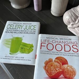Medical medium hardcover books, Celery Juice and Life changing foods